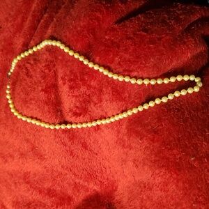 Vintage high end glass pearl necklace